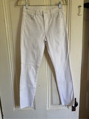 Women’s mother White High-Rise Slim Jeans size 26